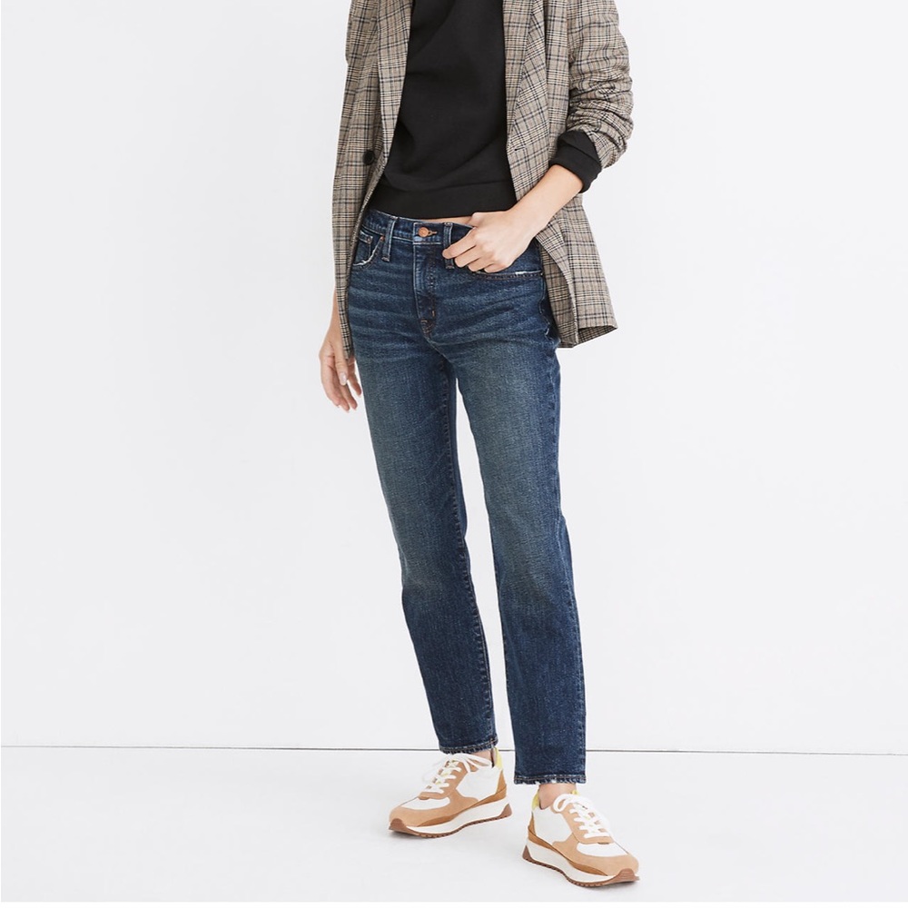 Madewell tomboy straight leg jeans